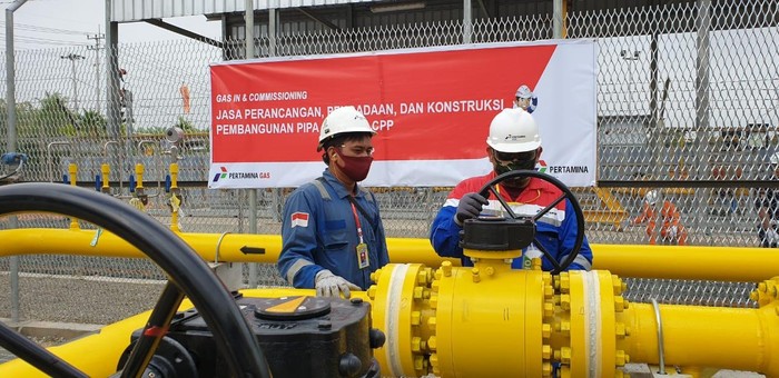 Sinergi Subholding Gas Pertagas Uji Coba Alirkan Gas Perdana Ke Bob Siak Pusako Pertamina Gas